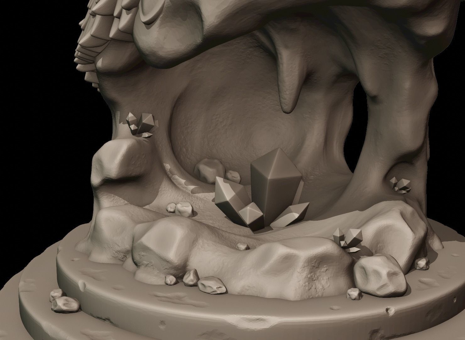 Dragon Bust 3D print model_11