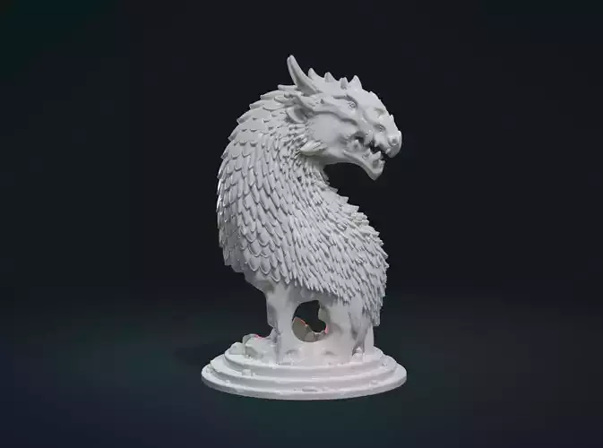 Dragon Bust 3D print model