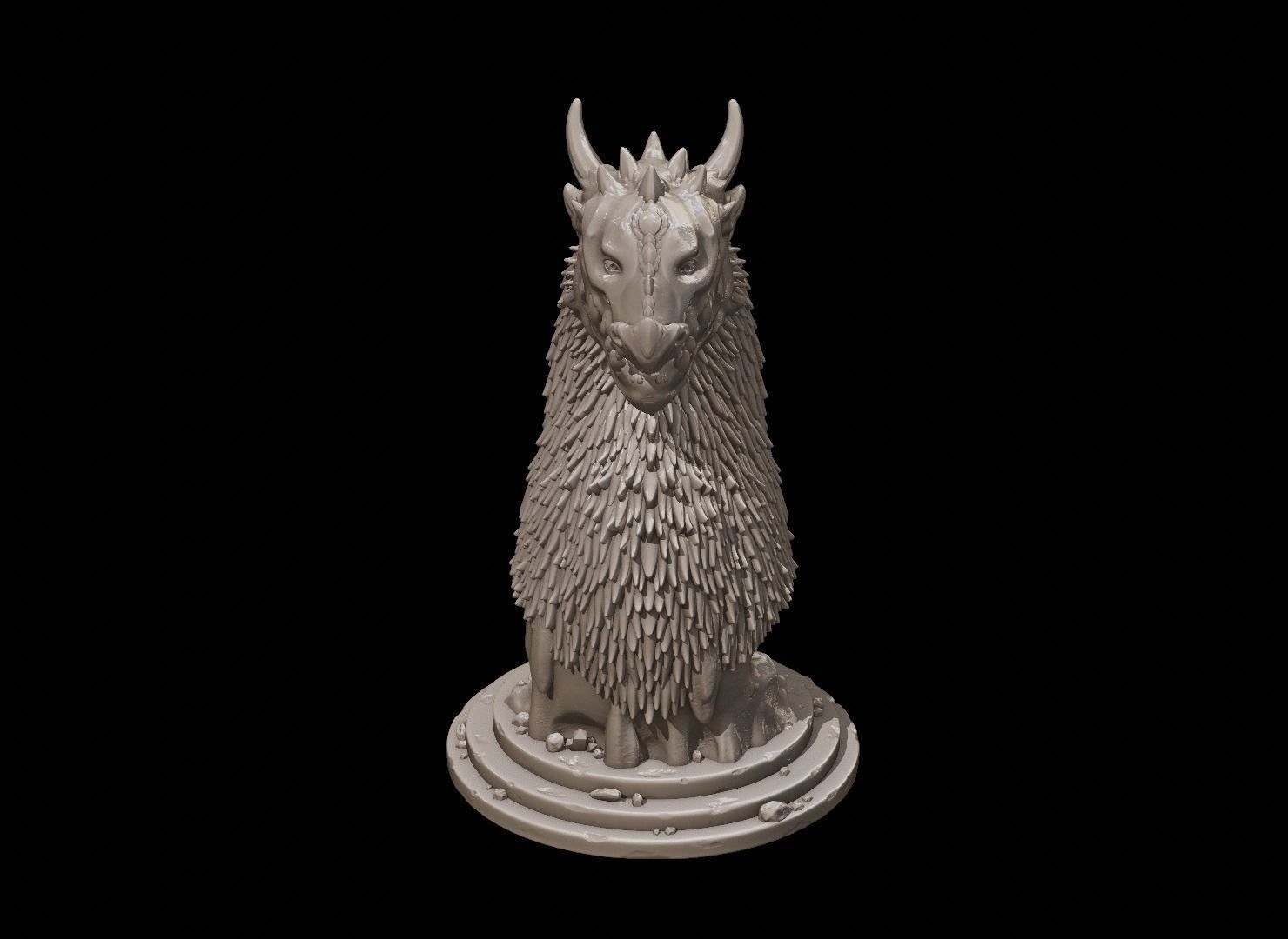 Dragon Bust 3D print model_20