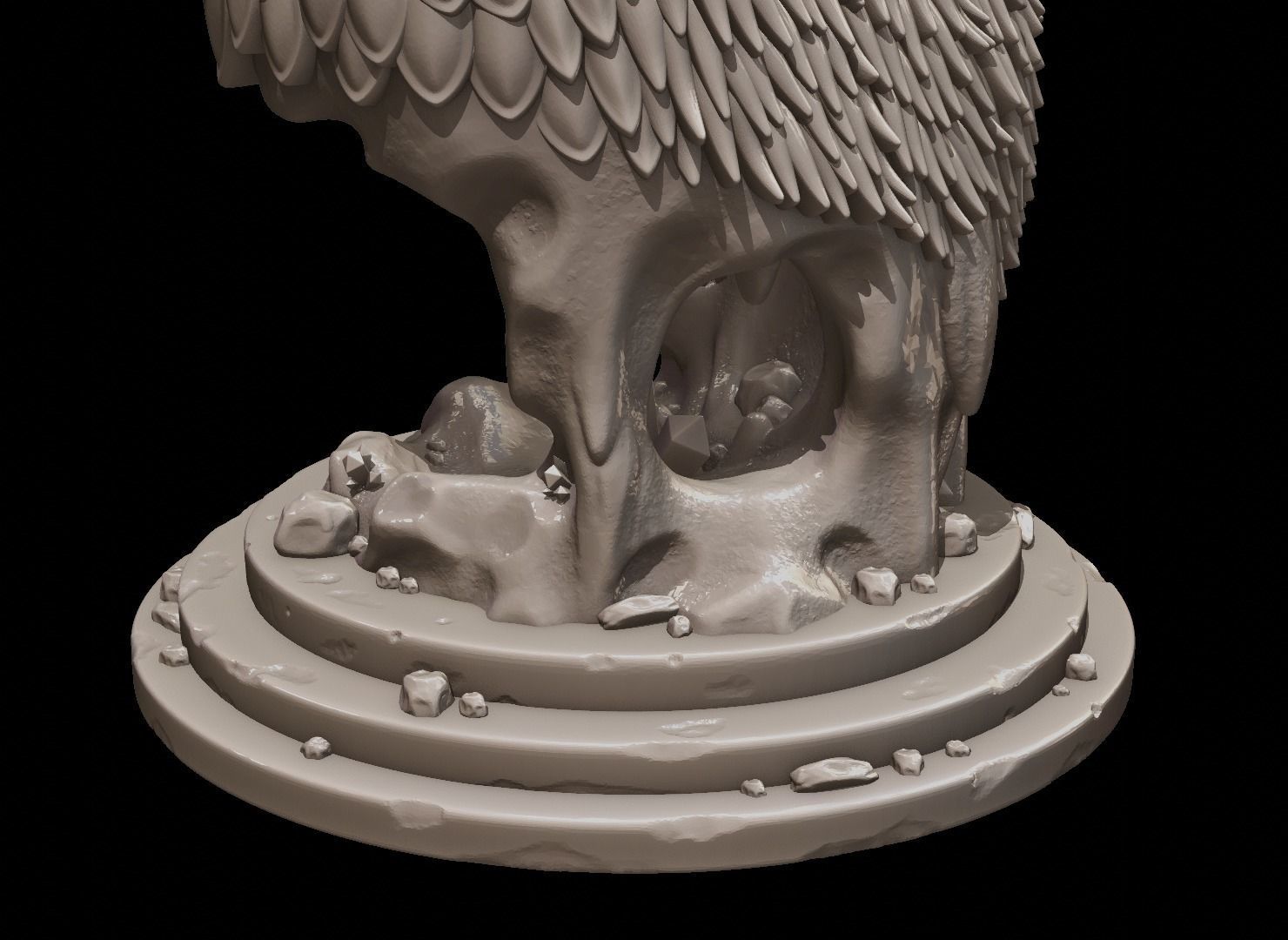 Dragon Bust 3D print model_18