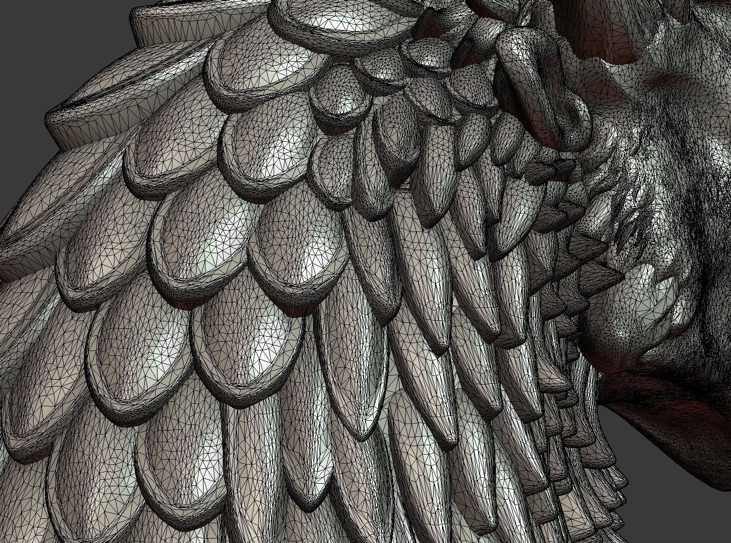 Dragon Bust 3D print model_29