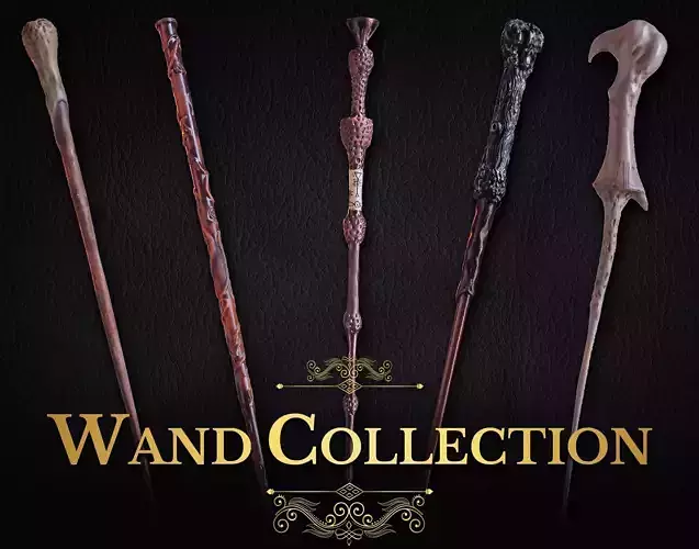 HARRY POTTER WAND COLLECTION 3D print model