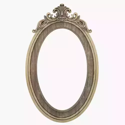 Oval mirror frame 3D model
