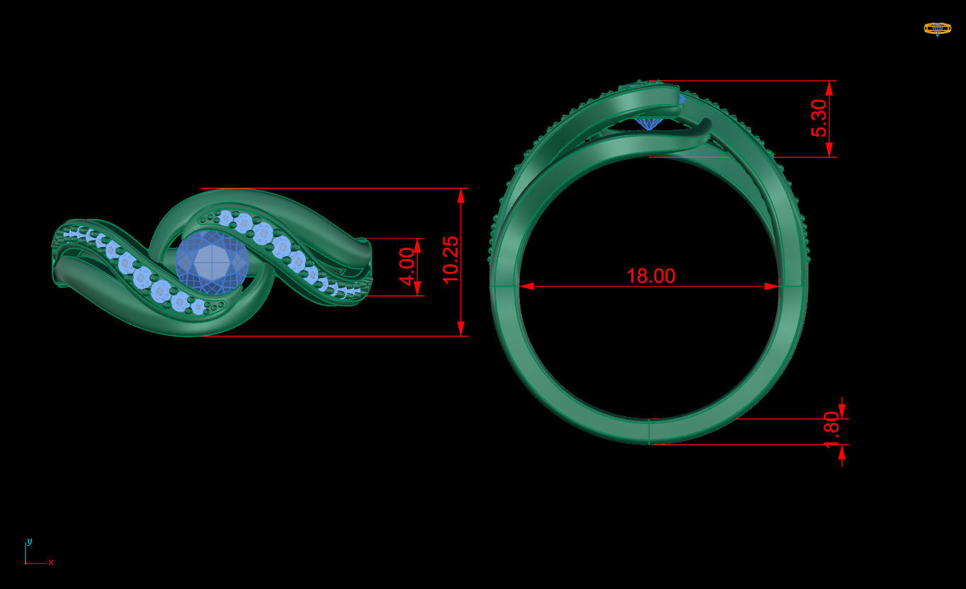 Ring 14 3D print model_7