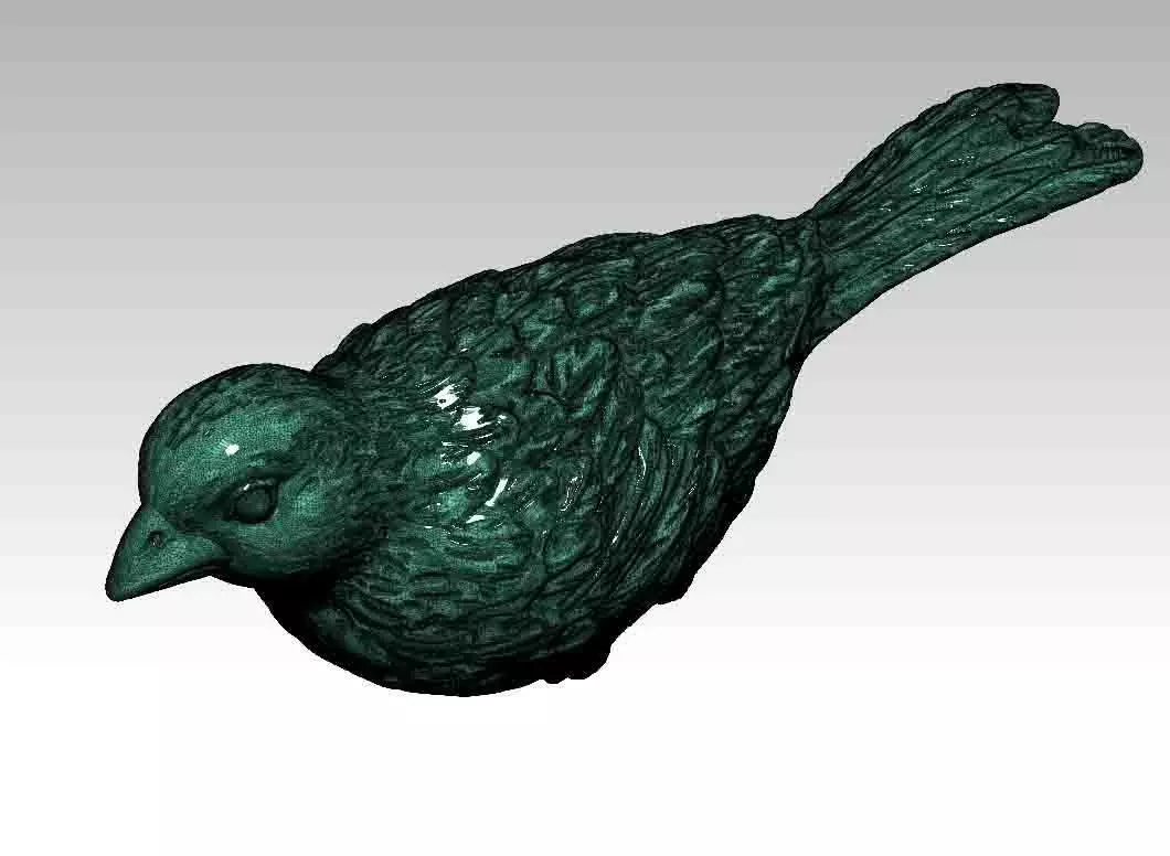 Blackbird bird 3D print model_0
