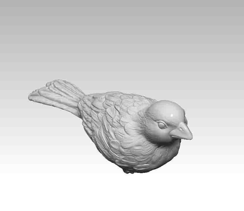 Blackbird bird 3D print model_2