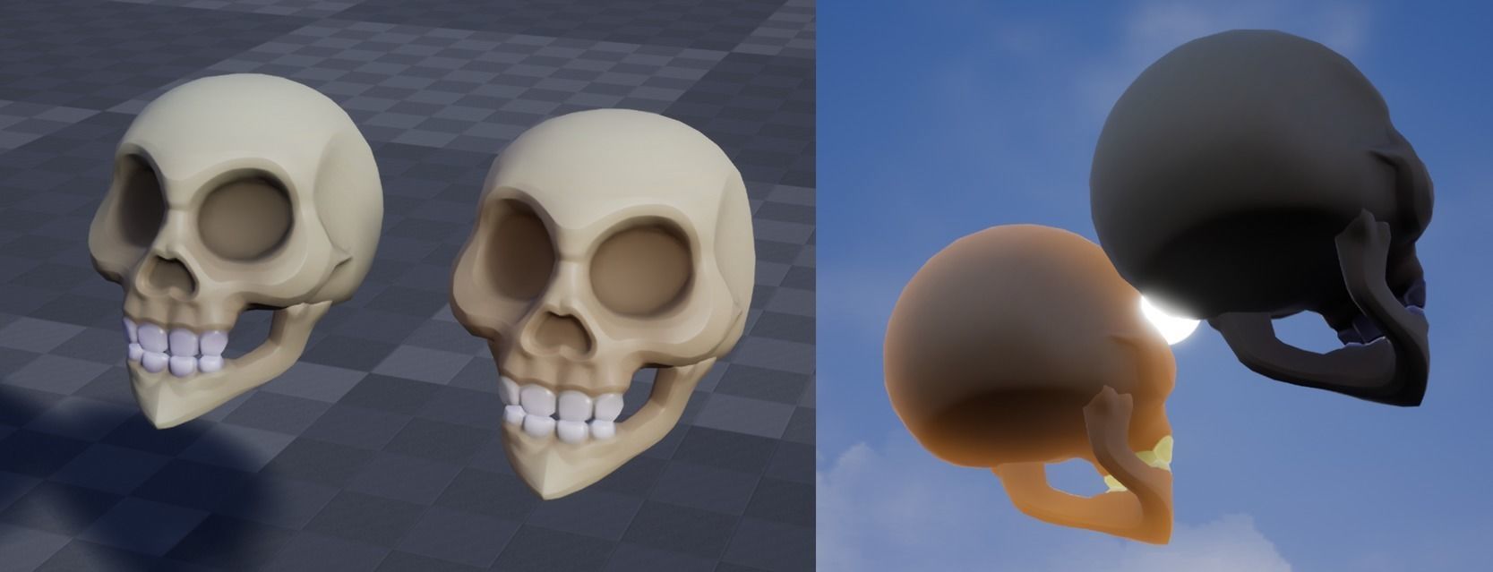 Villainous Skull Low-poly 3D model_6