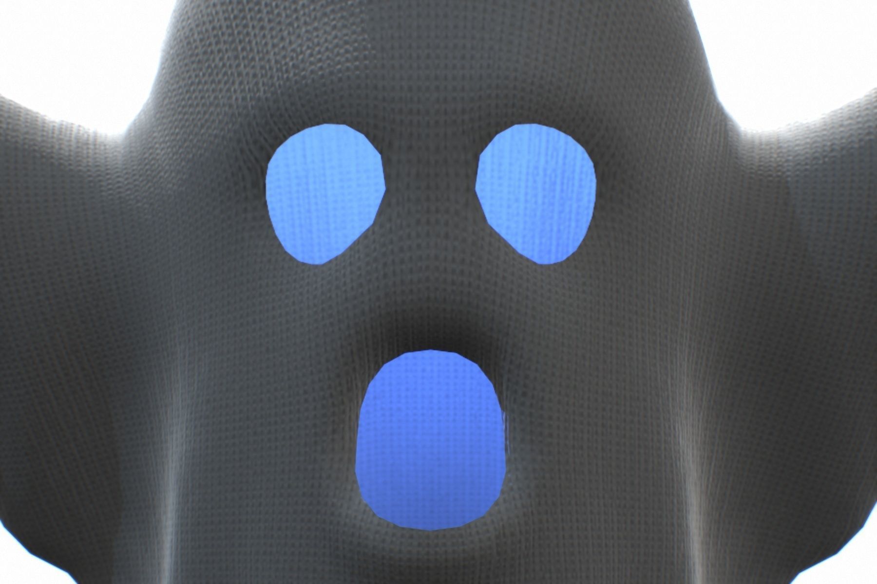 Cartoon Ghost Low-poly 3D model_5