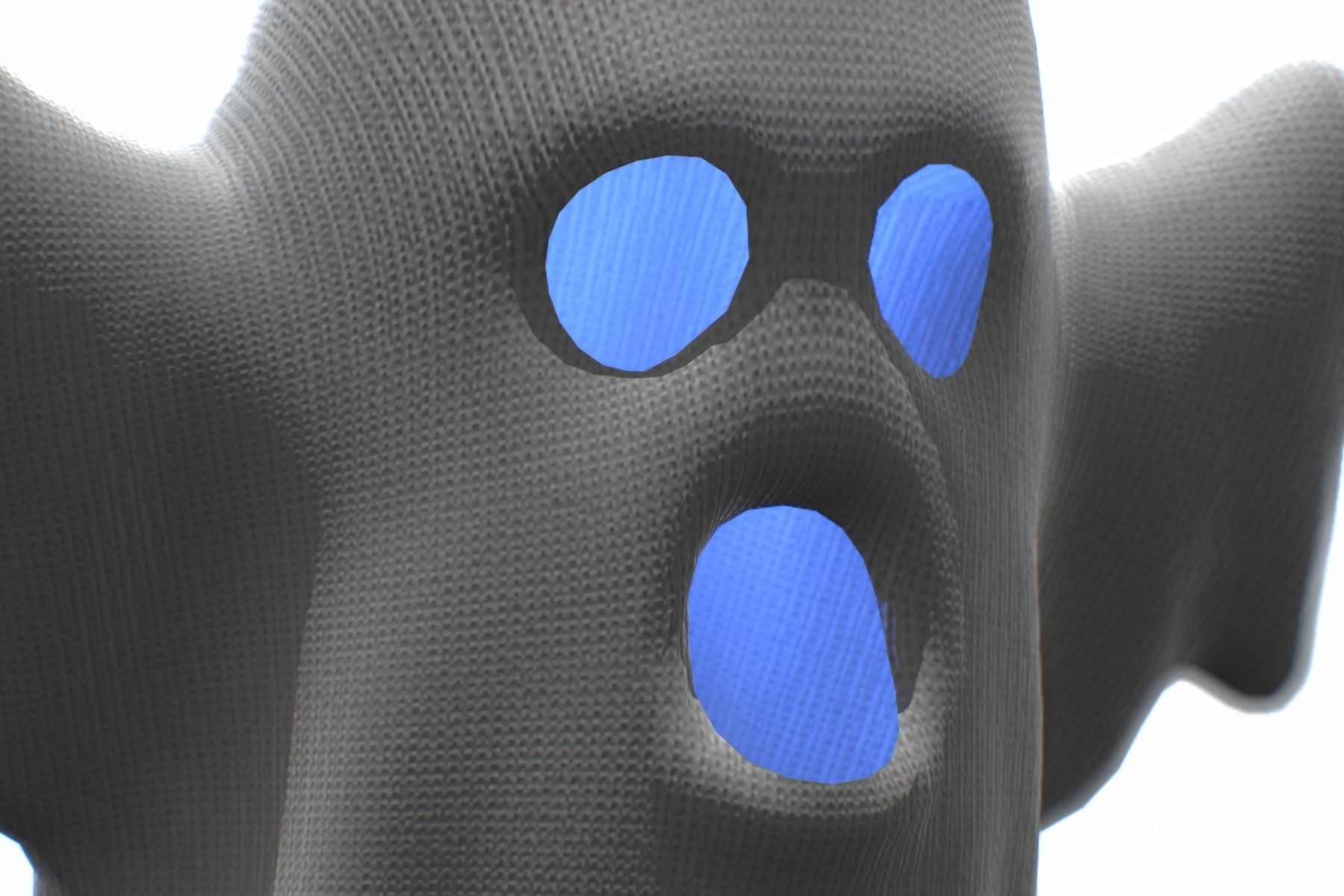 Cartoon Ghost Low-poly 3D model_4