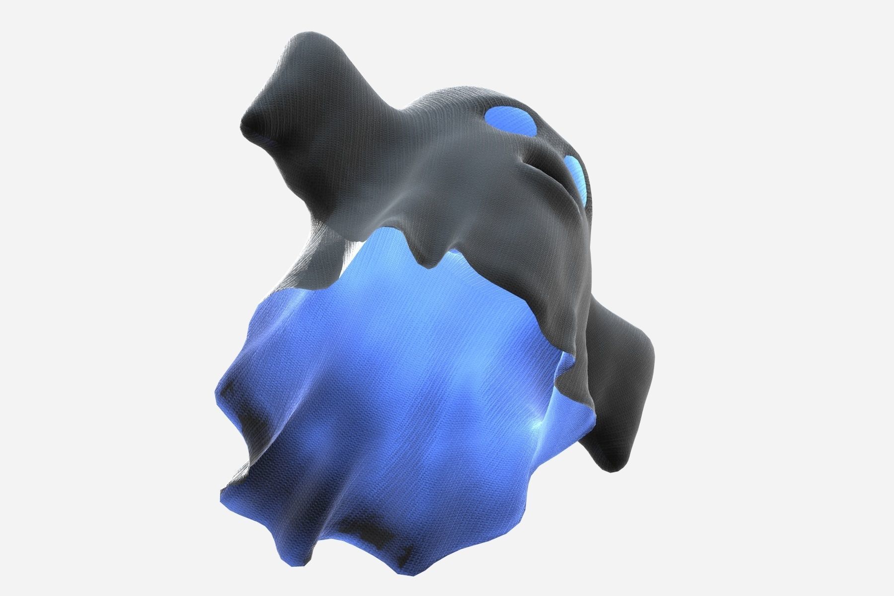 Cartoon Ghost Low-poly 3D model_9