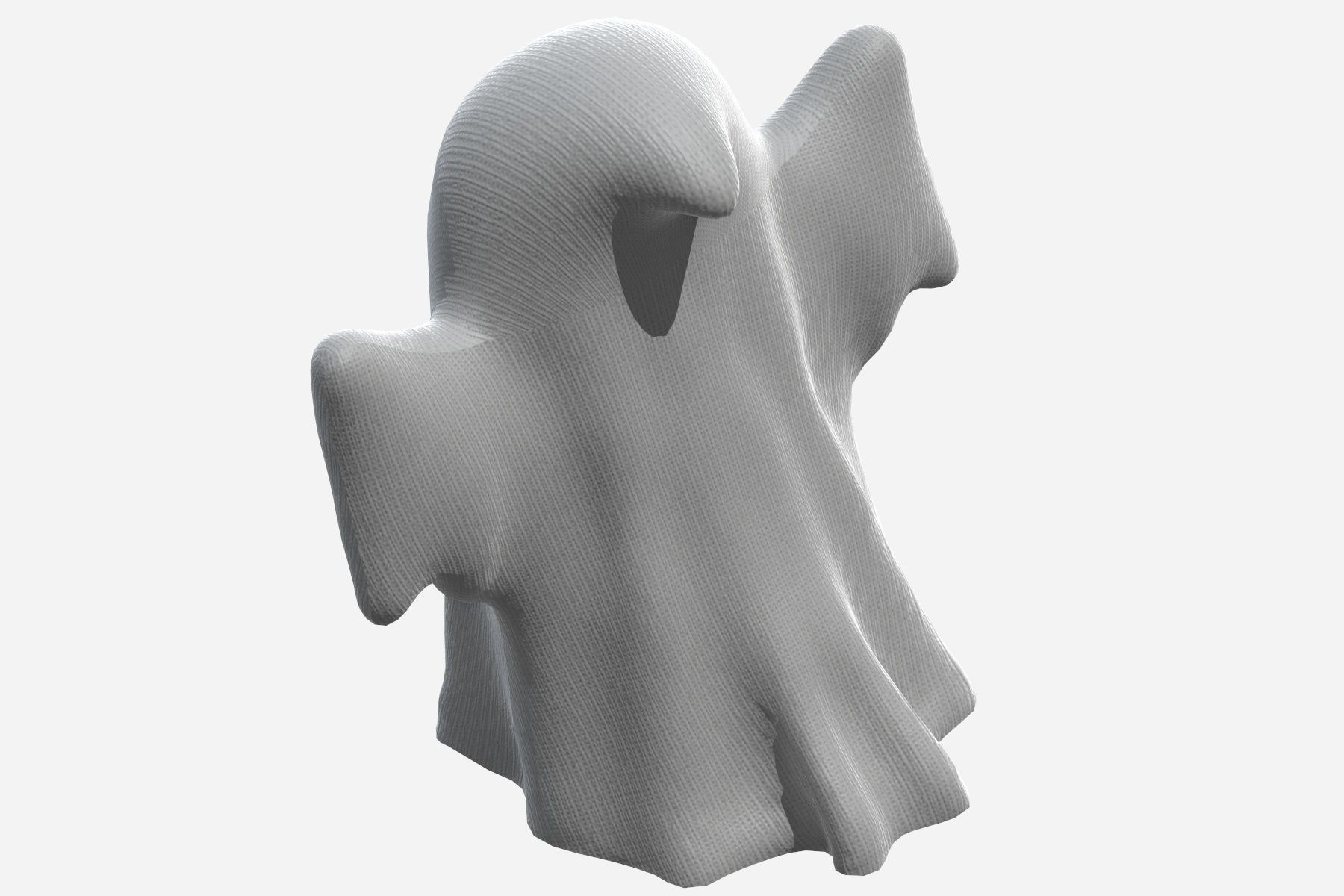 Cartoon Ghost Low-poly 3D model_8