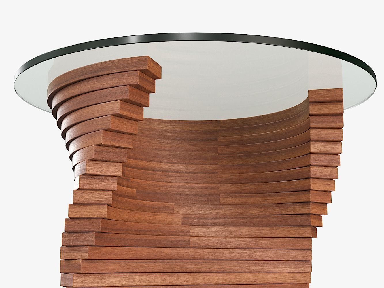 High Coffee Table 3D model_7