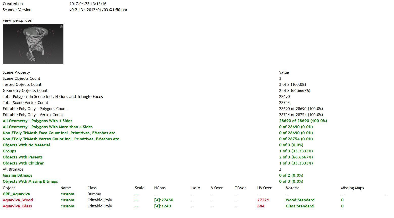 High Coffee Table 3D model_12