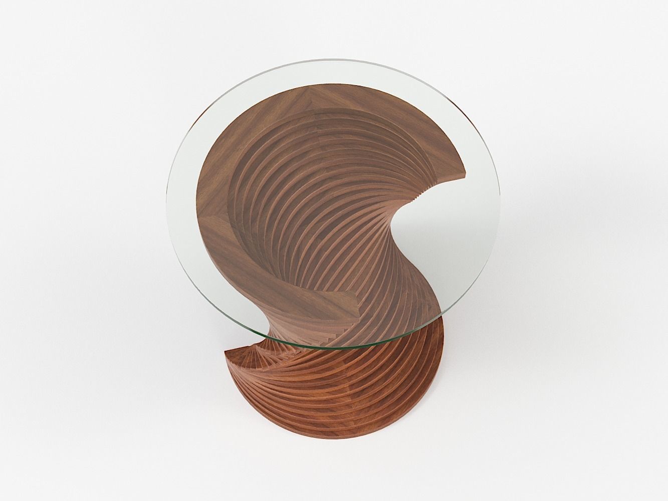 High Coffee Table 3D model_4