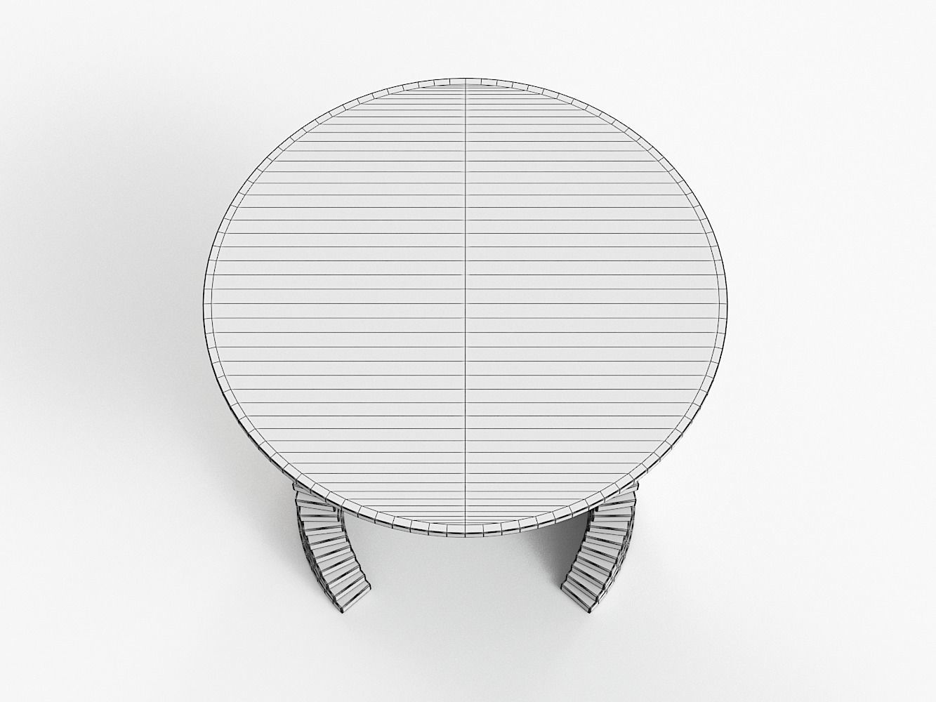 High Coffee Table 3D model_10