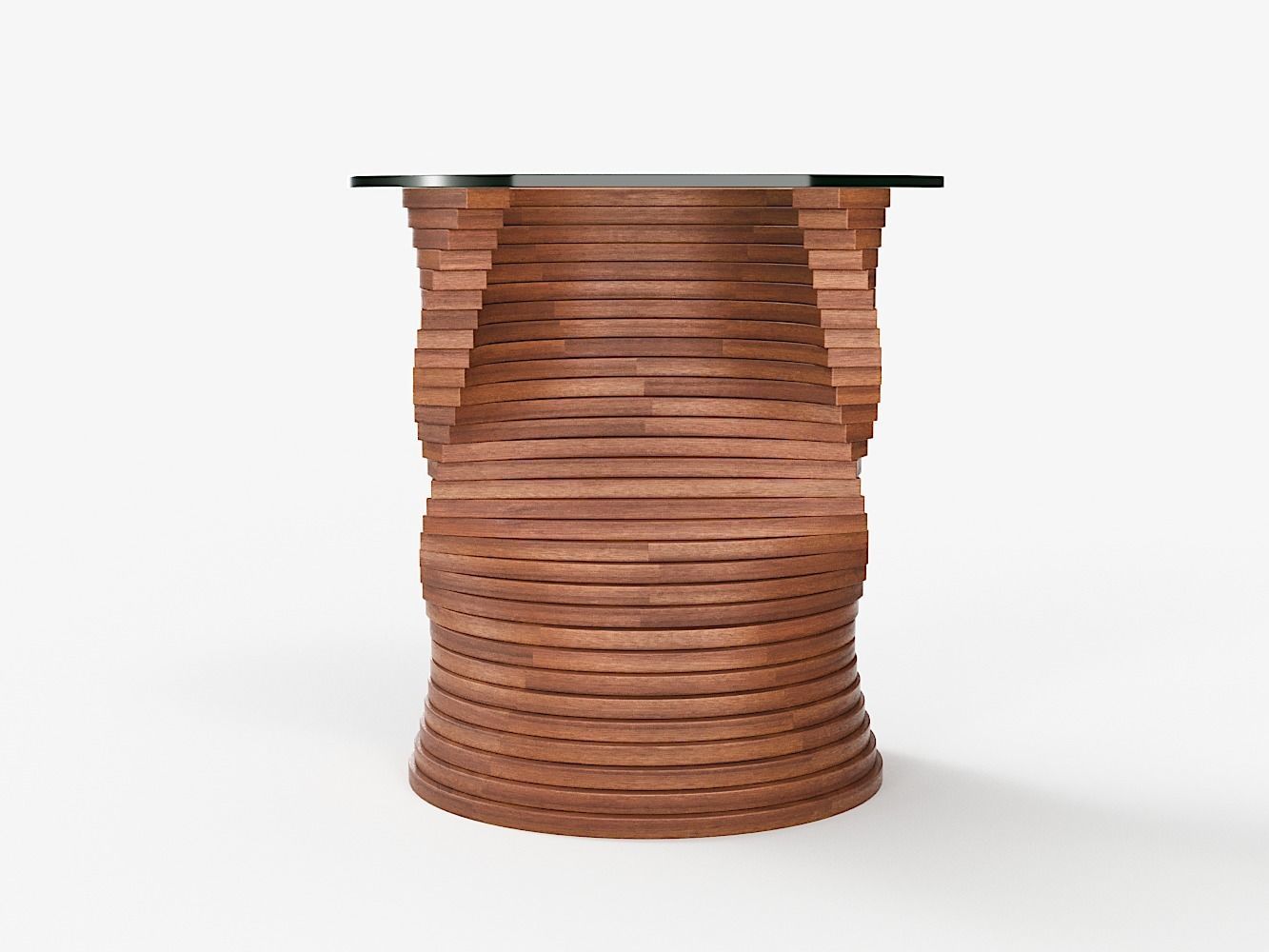 High Coffee Table 3D model_3