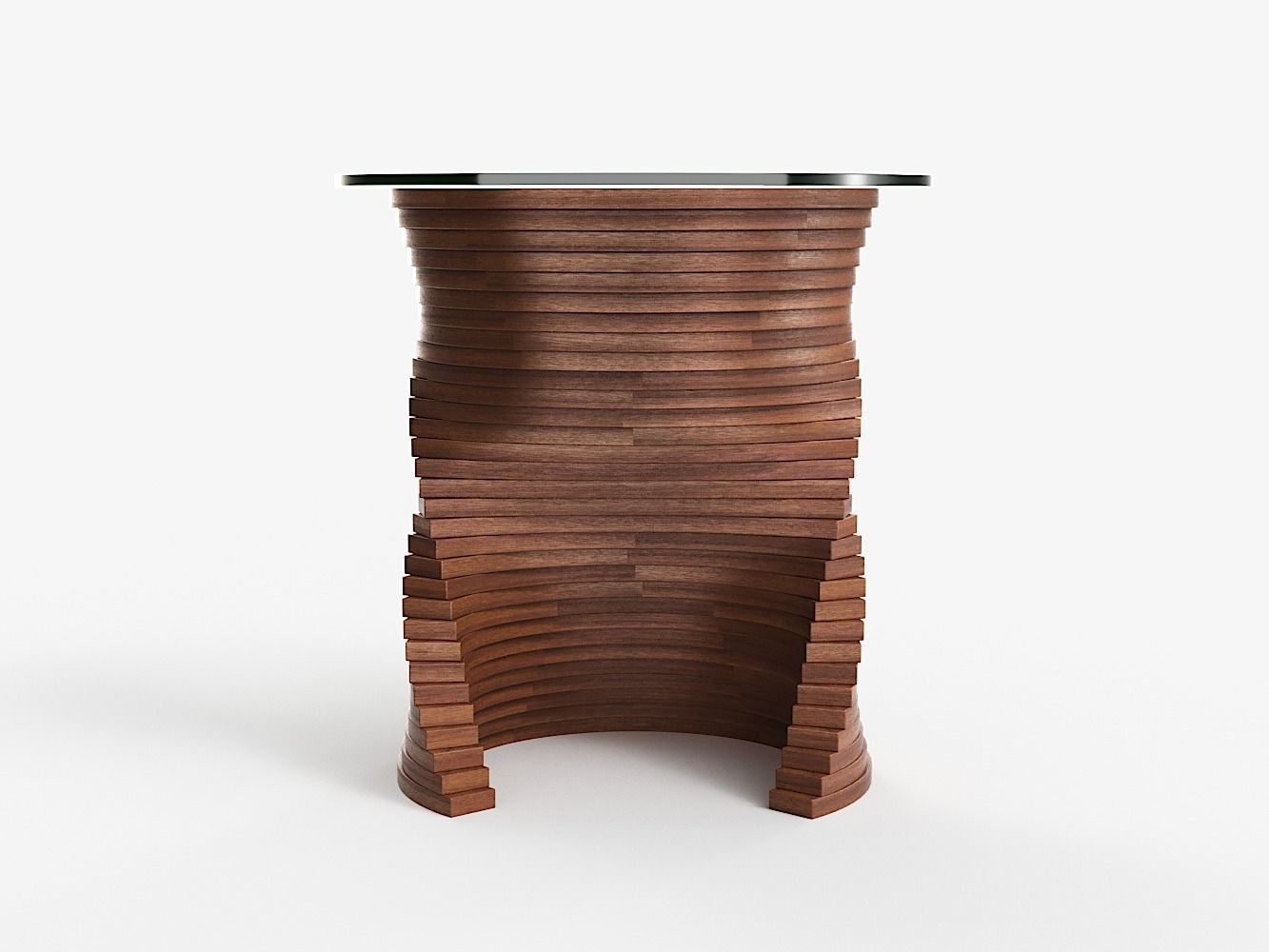 High Coffee Table 3D model_2