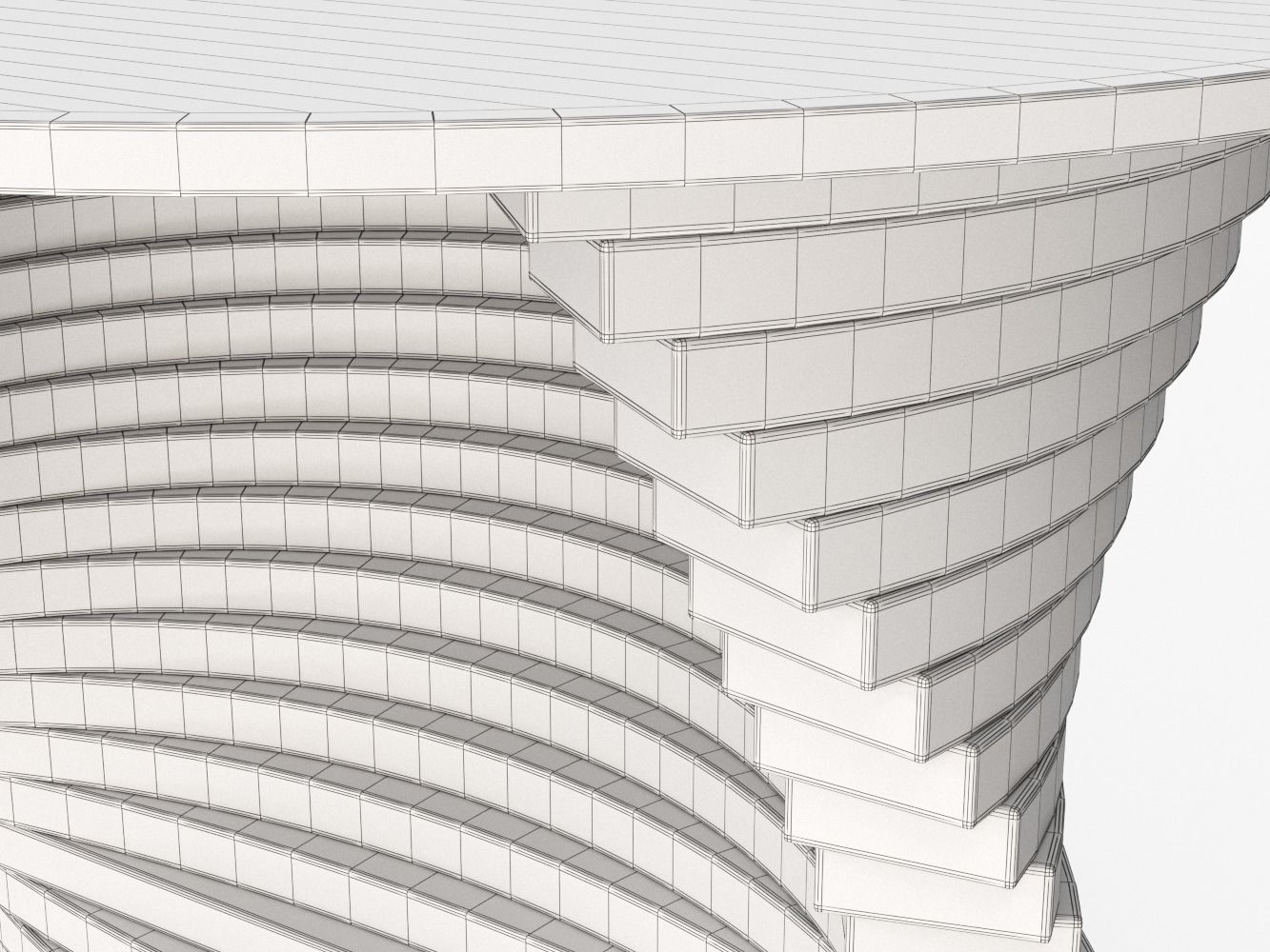 High Coffee Table 3D model_11