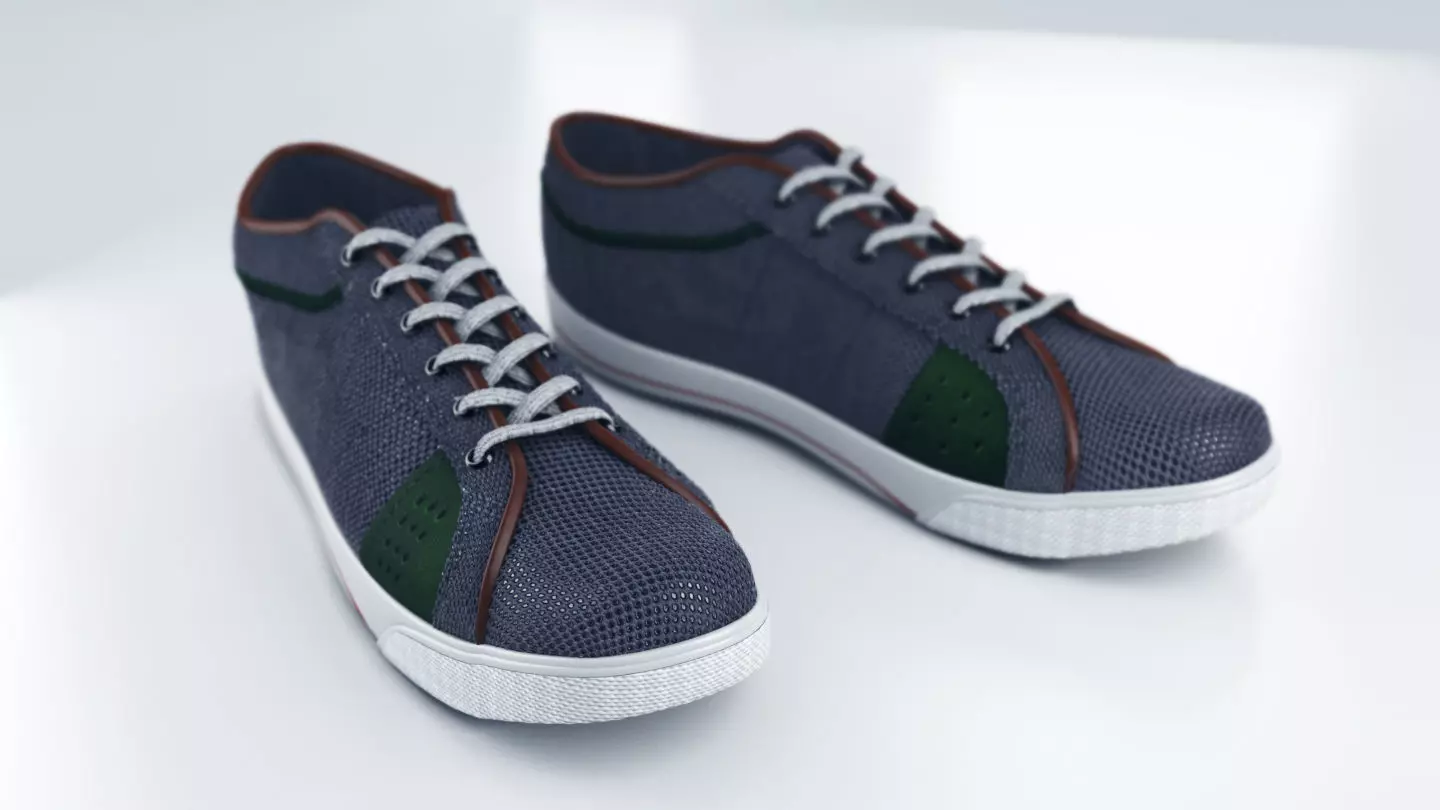 3d Shoes sneakers 3D model