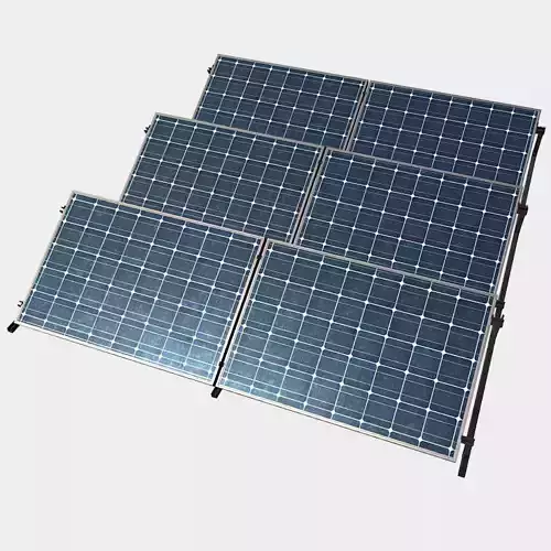 Solar Panels Low-poly 3D model