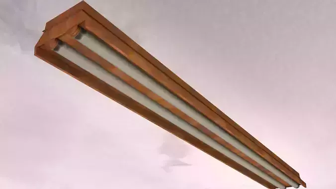  Old Rusty Tubelight  3D model