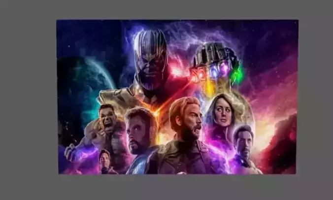 3d puzzle avengers infinity war canvas Low-poly 3D model