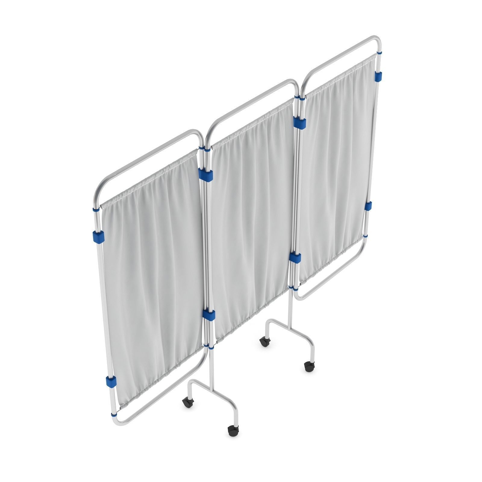 Hospital Privacy Screen Expanded 3D model_4