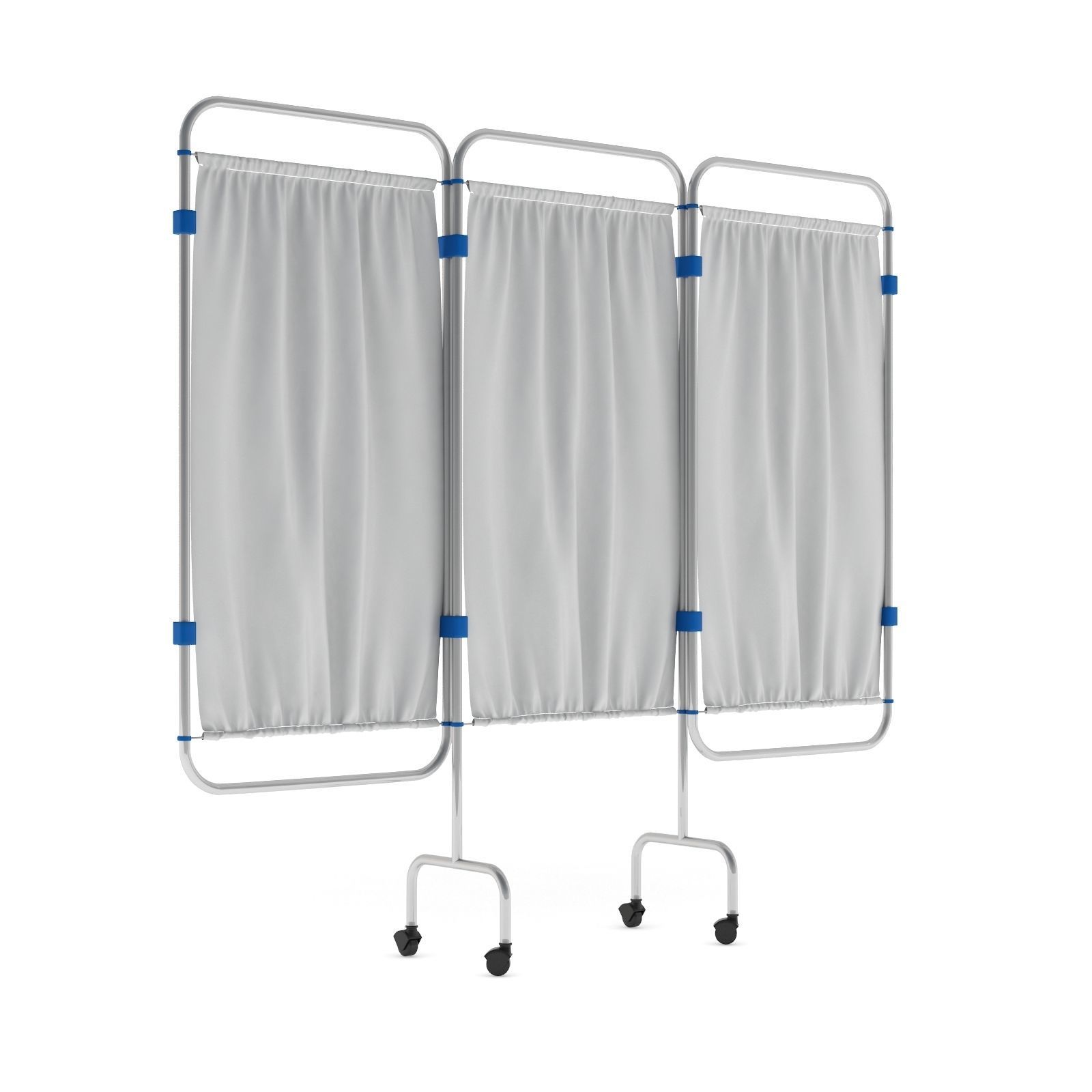 Hospital Privacy Screen Expanded 3D model_2