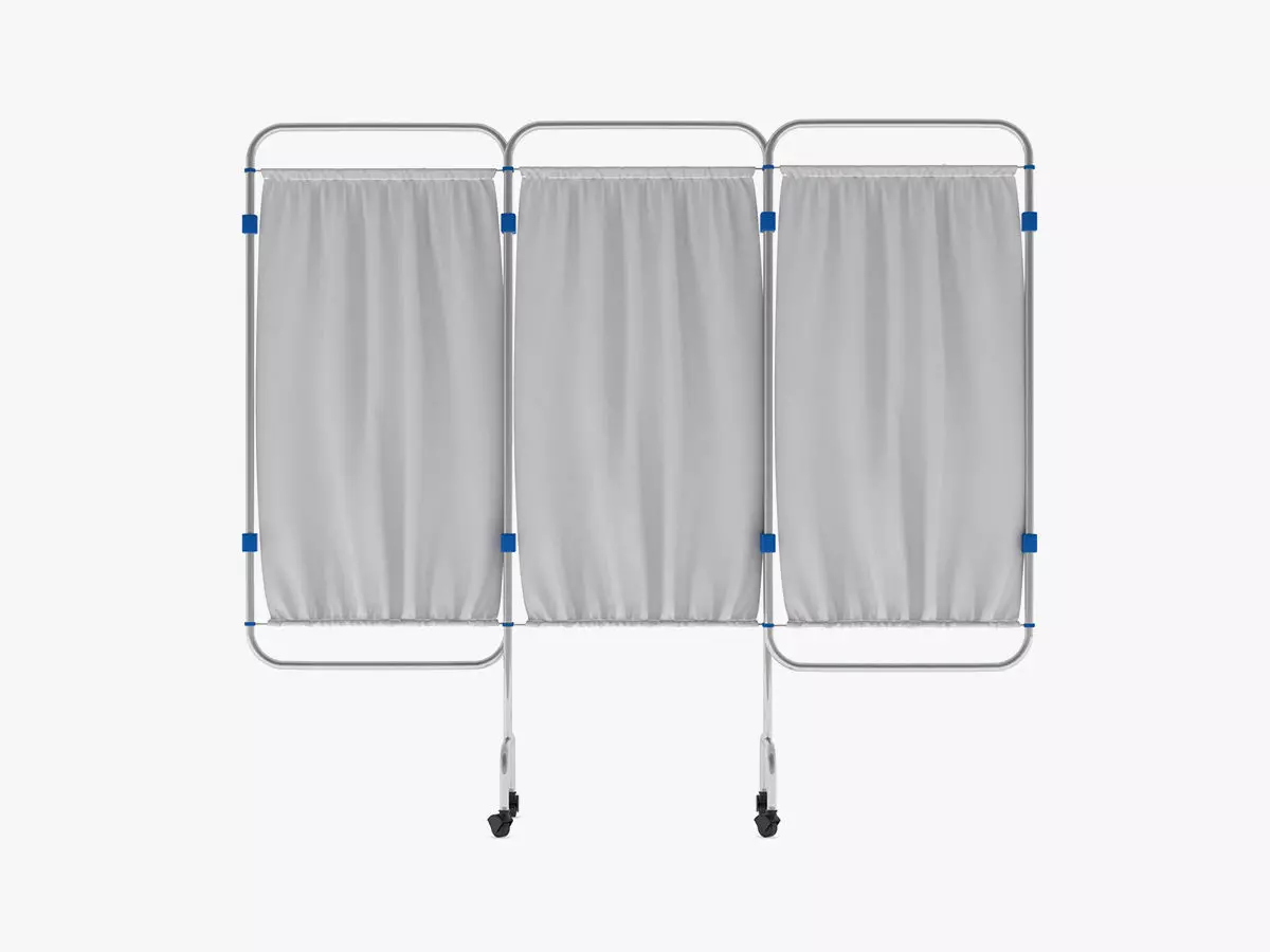 Hospital Privacy Screen Expanded 3D model_0