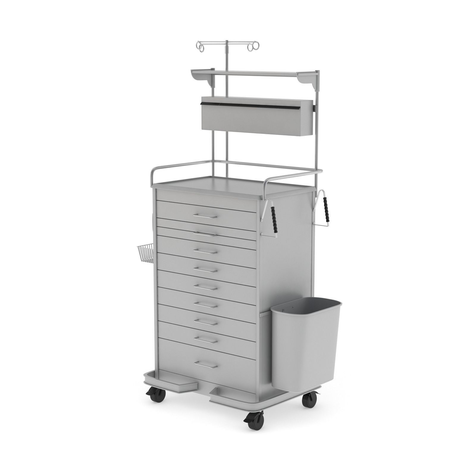 Medical Supply Cart Type 1 3D model_1
