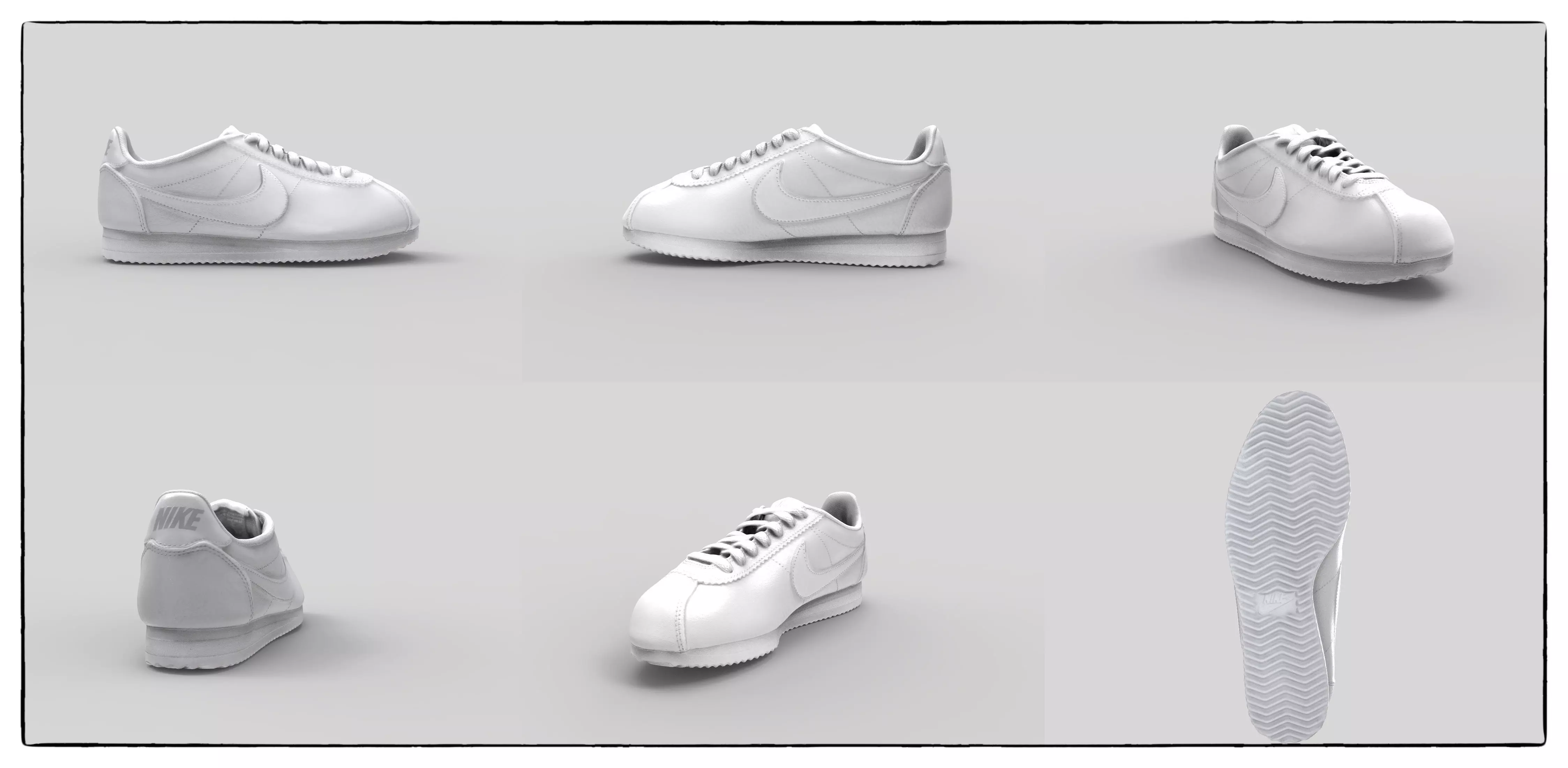 Nike Classic Cortez 3D model_0