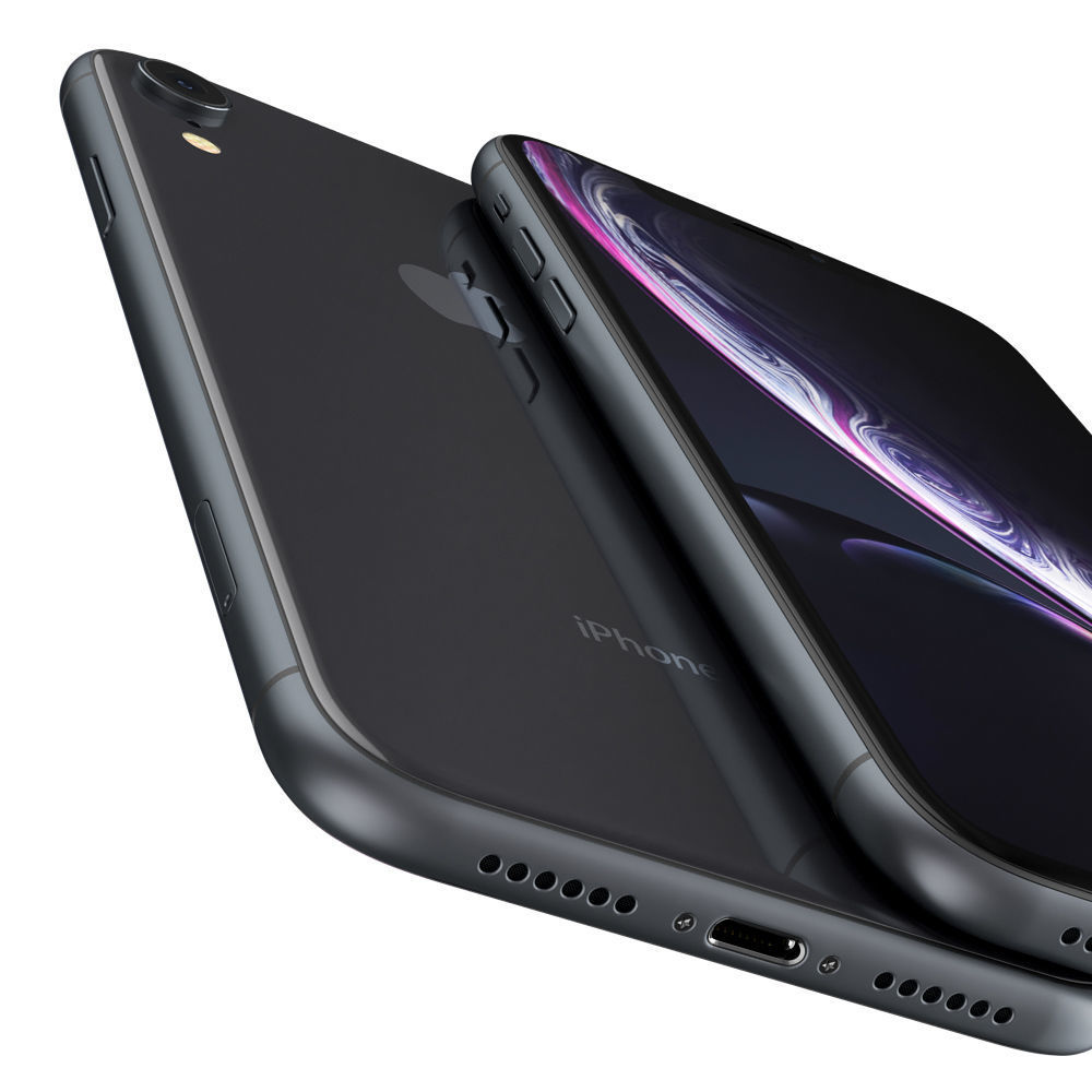 Apple iPhone Xr Black and Xs Space Gray and Xs MAX Gold 3D model_16