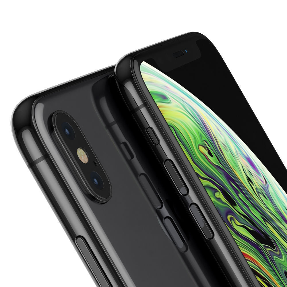 Apple iPhone Xr Black and Xs Space Gray and Xs MAX Gold 3D model_6