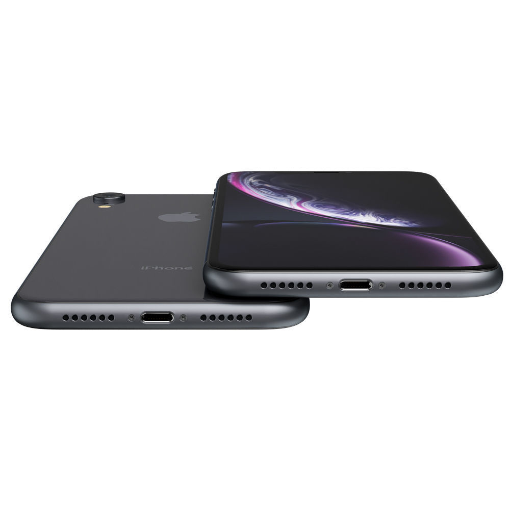 Apple iPhone Xr Black and Xs Space Gray and Xs MAX Gold 3D model_21