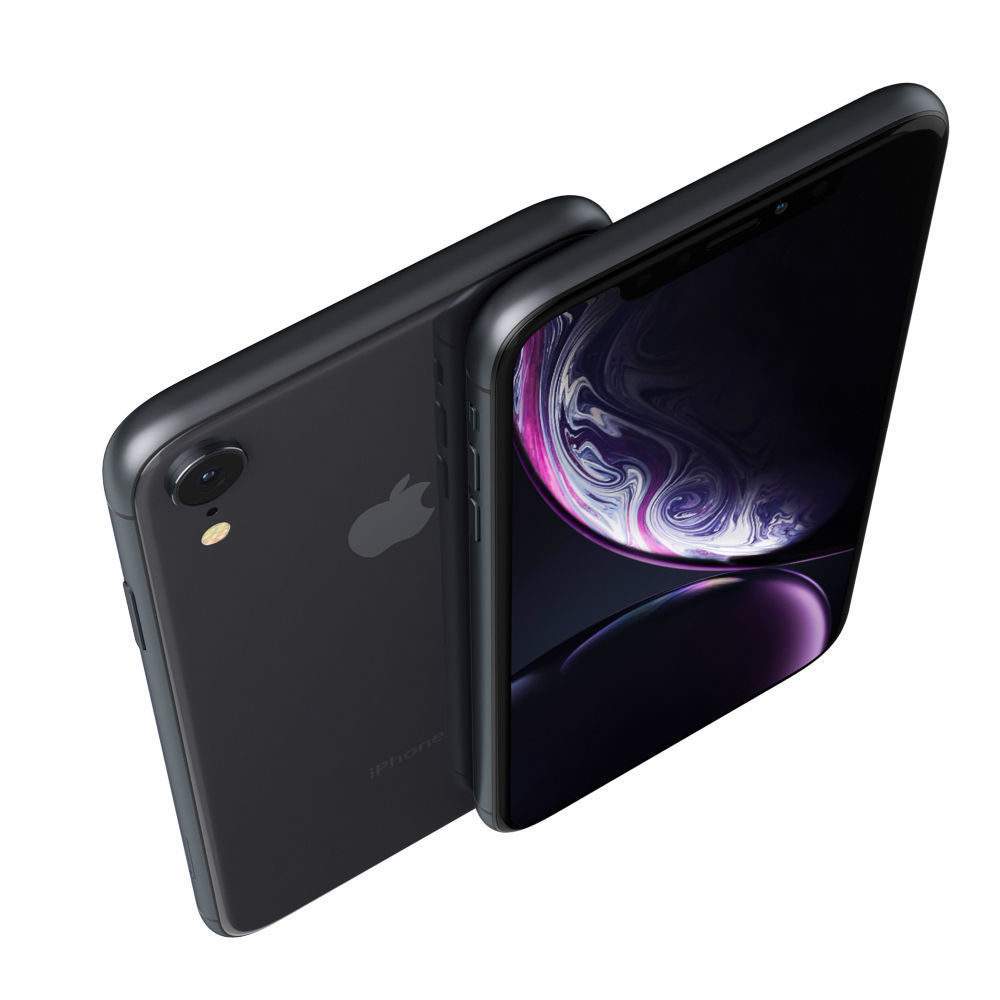 Apple iPhone Xr Black and Xs Space Gray and Xs MAX Gold 3D model_20