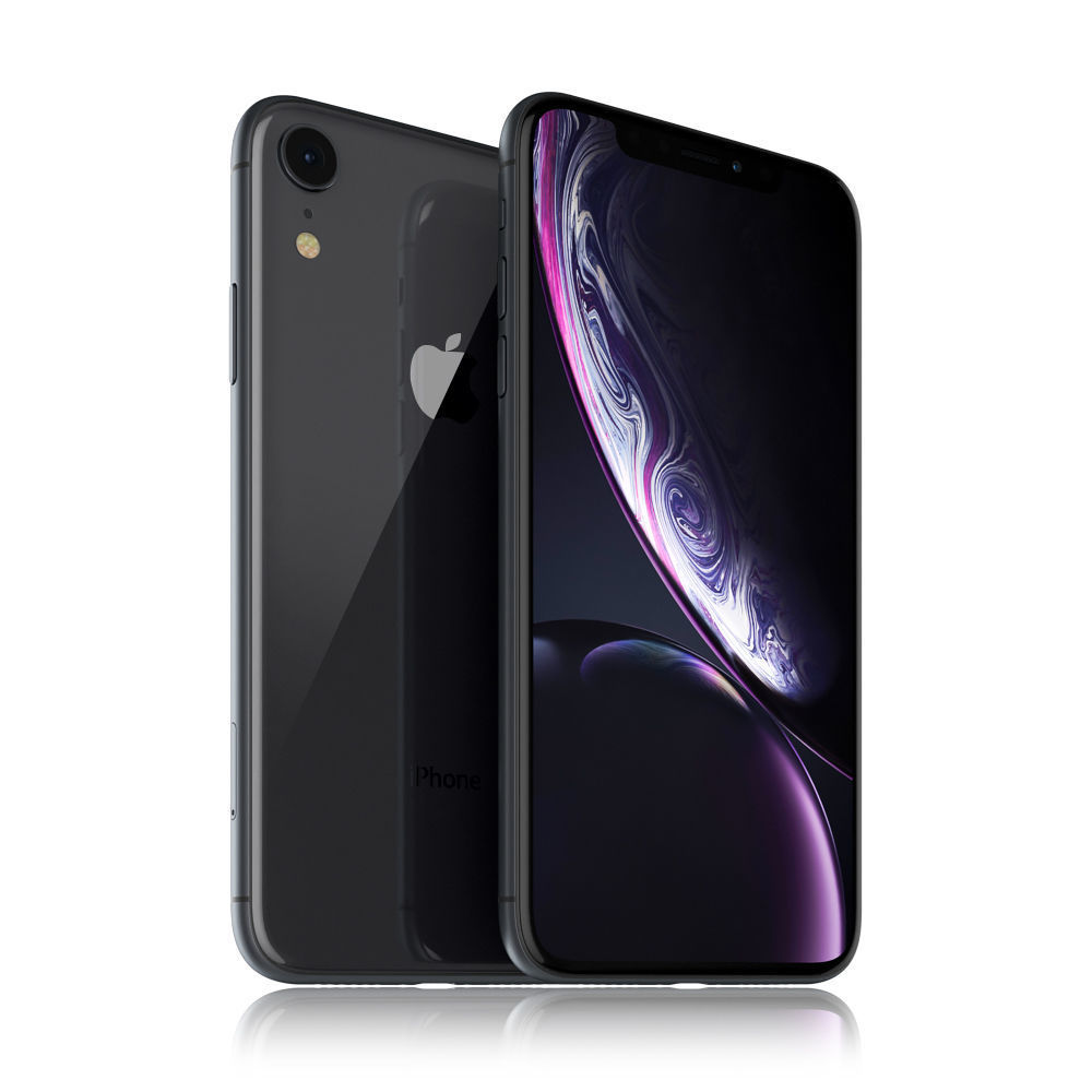 Apple iPhone Xr Black and Xs Space Gray and Xs MAX Gold 3D model_5