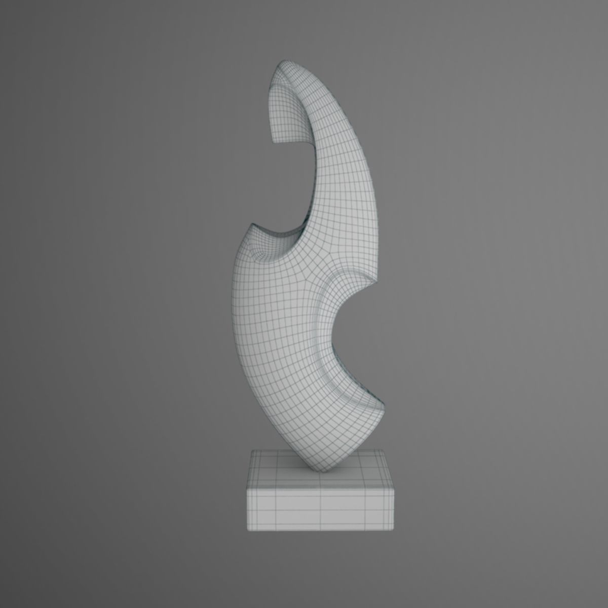 model sculpture 2 shark 3D model_4