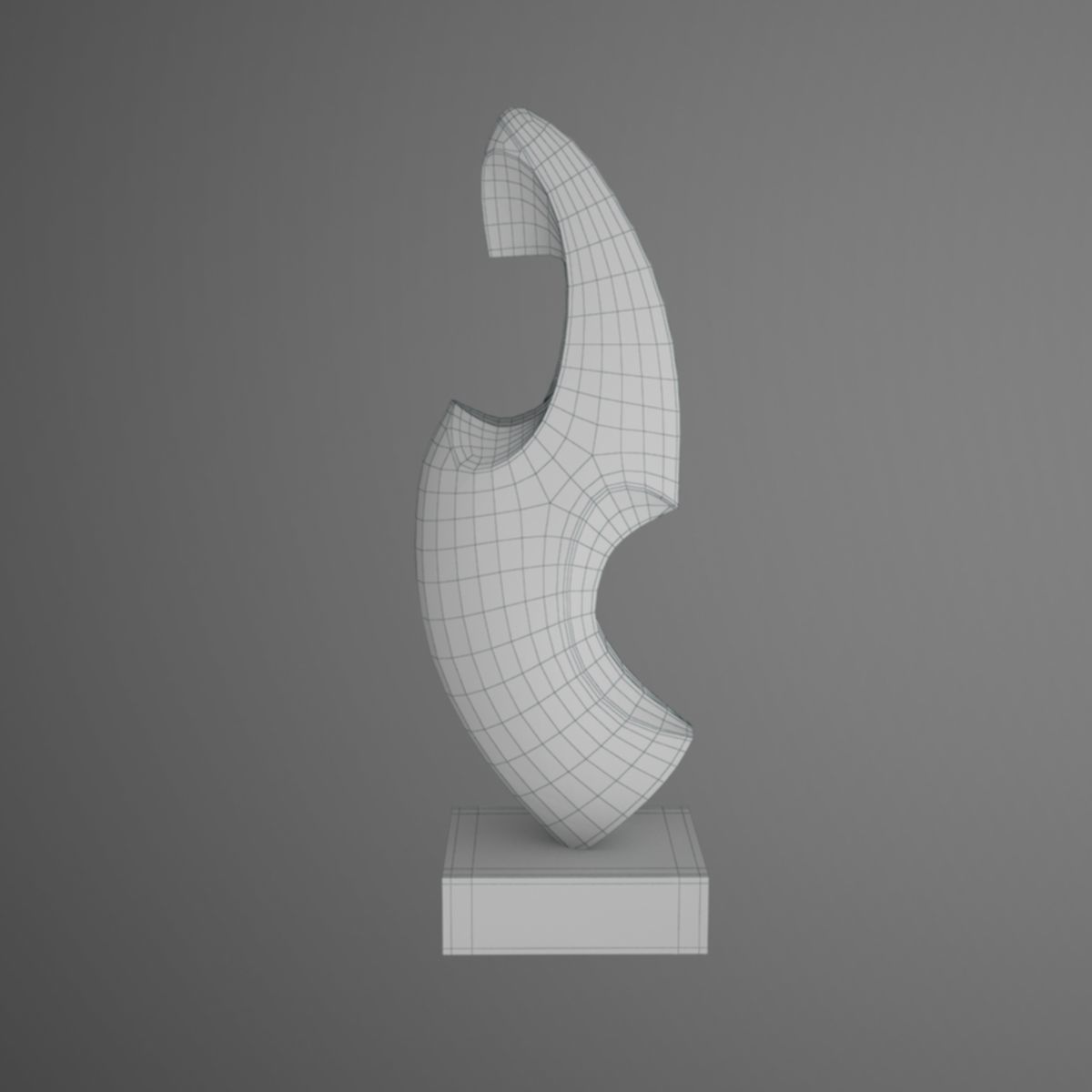 model sculpture 2 shark 3D model_5