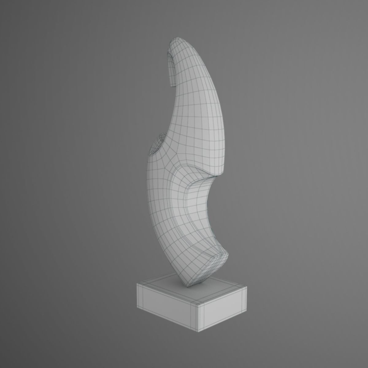 model sculpture 2 shark 3D model_8