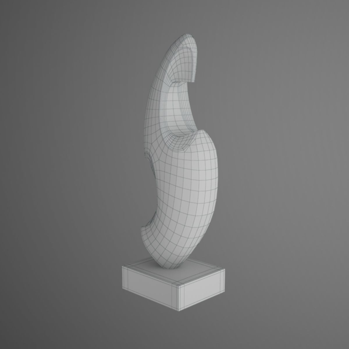 model sculpture 2 shark 3D model_6