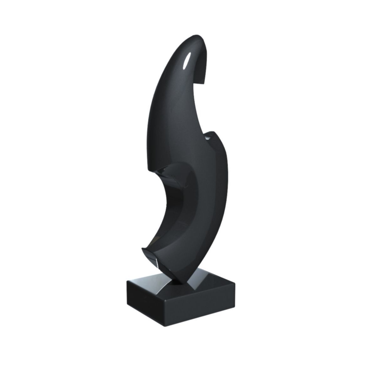 model sculpture 2 shark 3D model_1