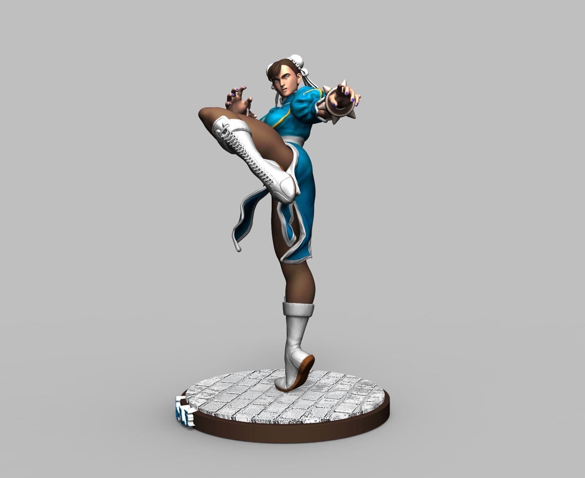 Street Fighter Chun Li - 3D Production Model Rigged 3D model rigged ...