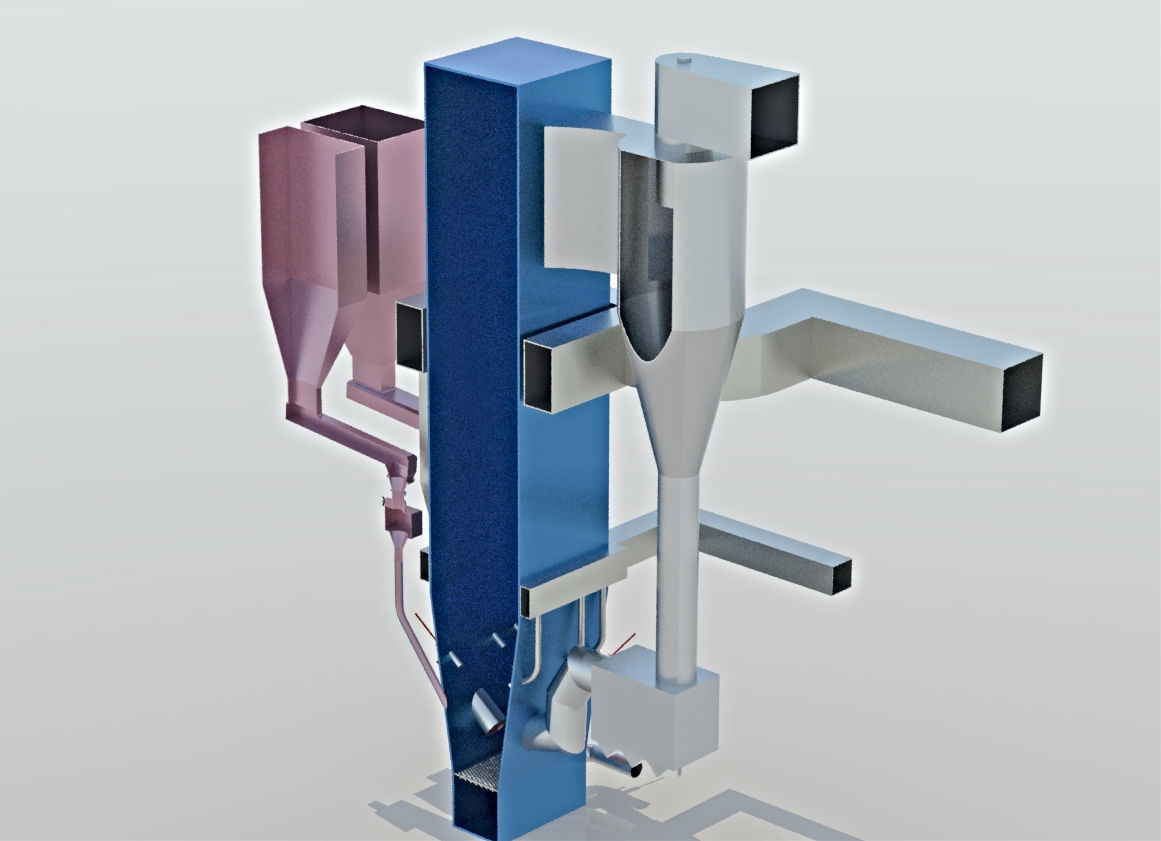 Gasifier machine with parts 3D model_2