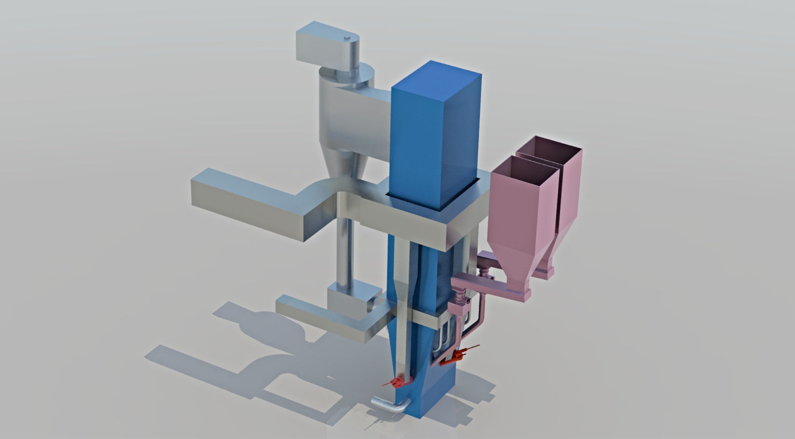 Gasifier machine with parts 3D model_1