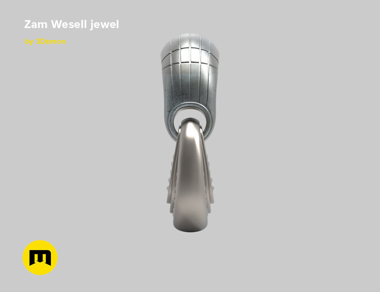 Zam Wesell jewels and armors 3D print model_36