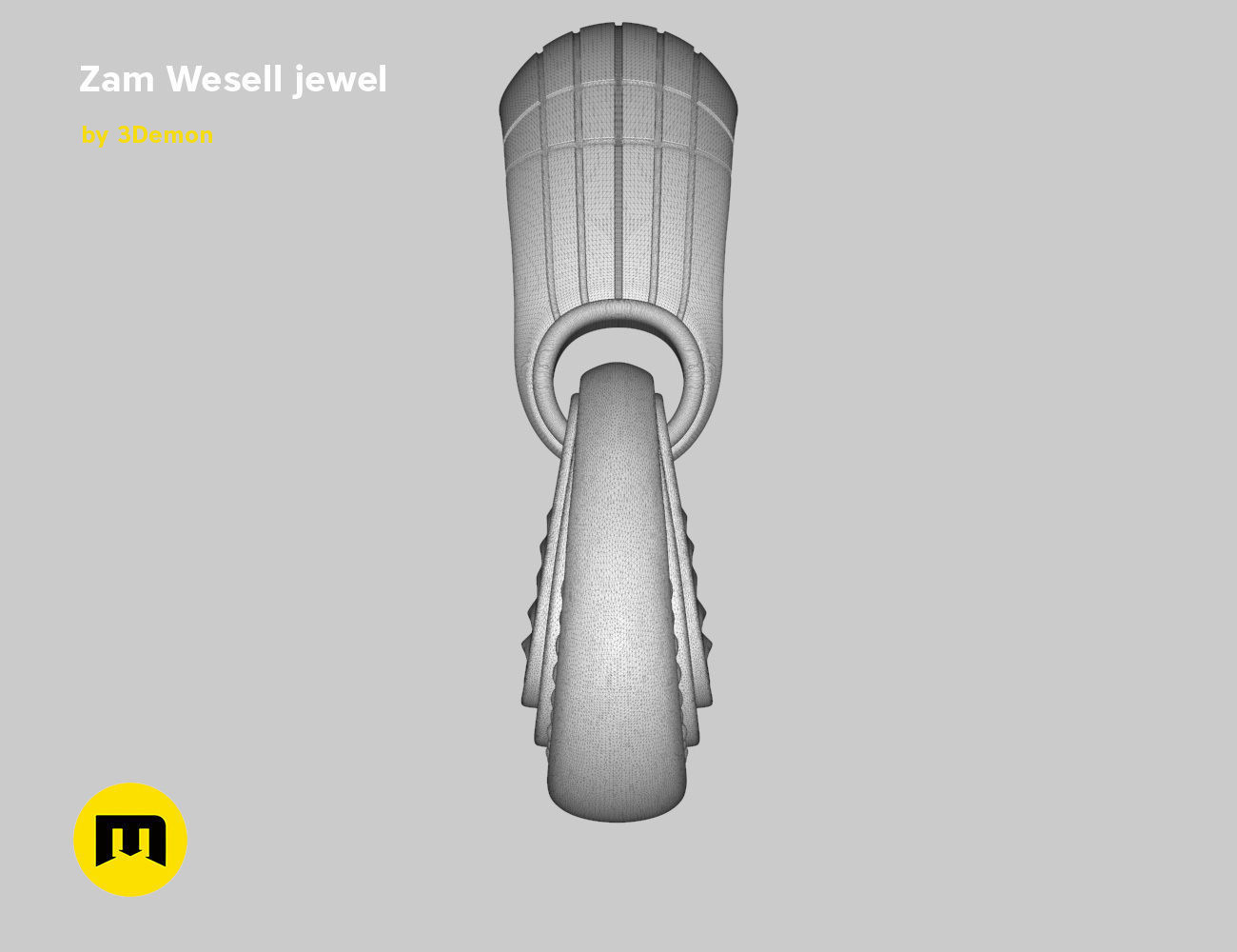 Zam Wesell jewels and armors 3D print model_40