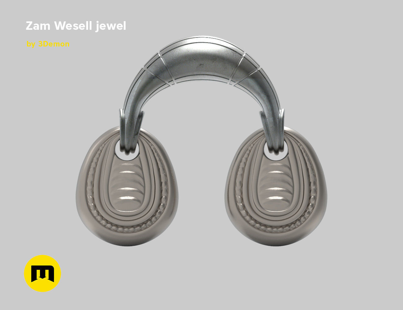 Zam Wesell jewels and armors 3D print model_35