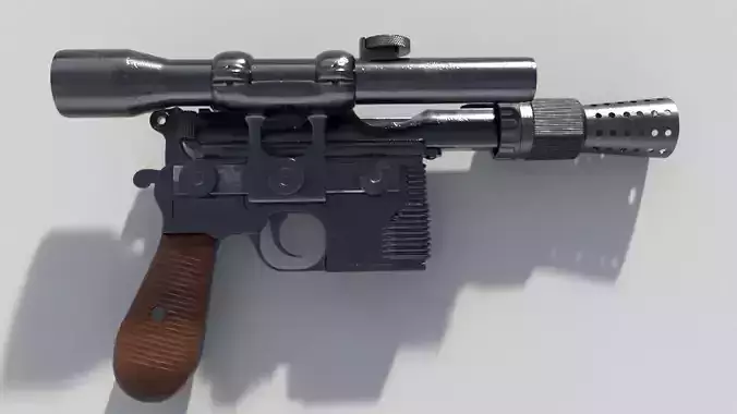 DL-44 - Han Solo Blaster with textures