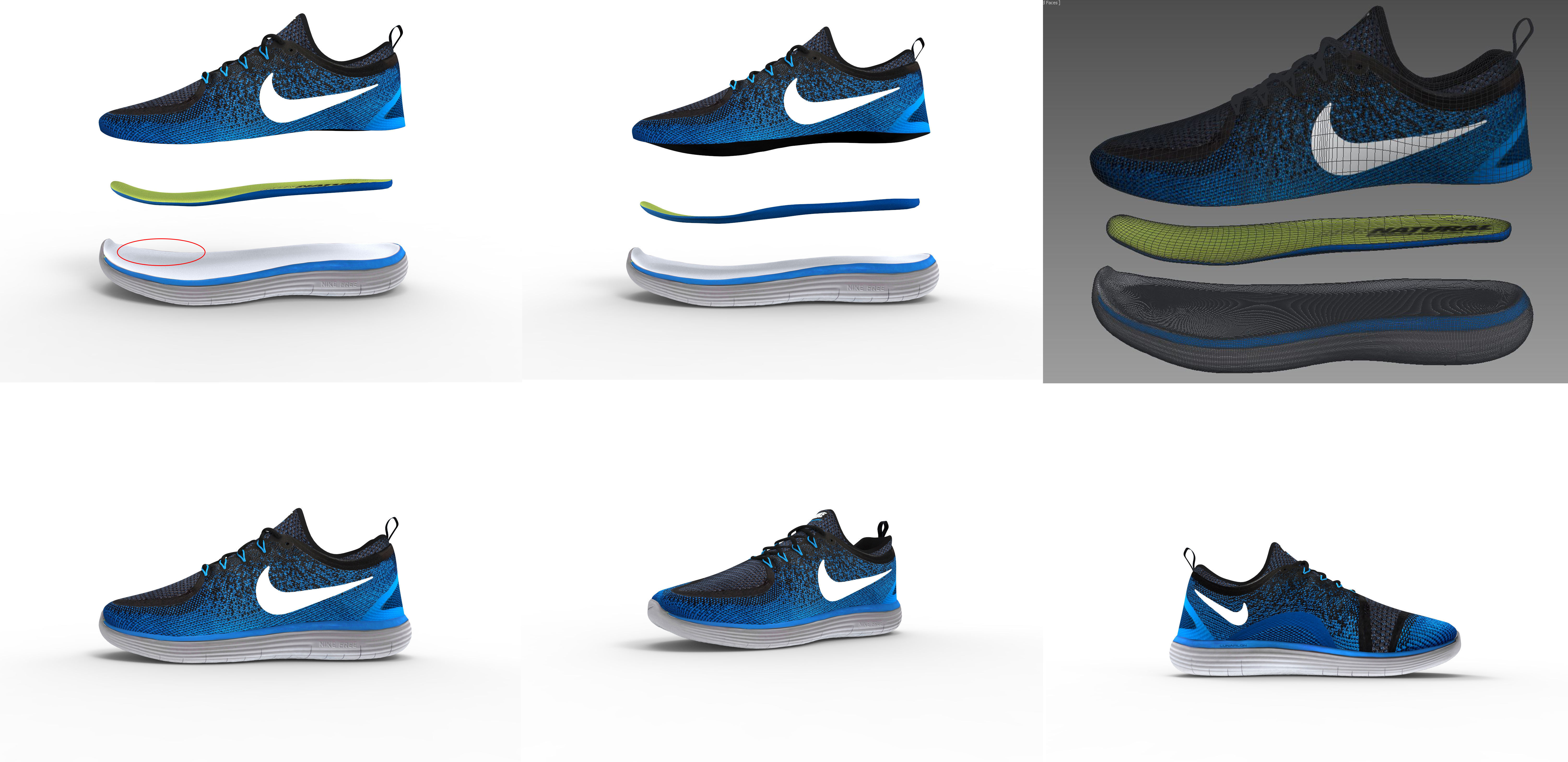Nike Free Distance 2 3D model_4