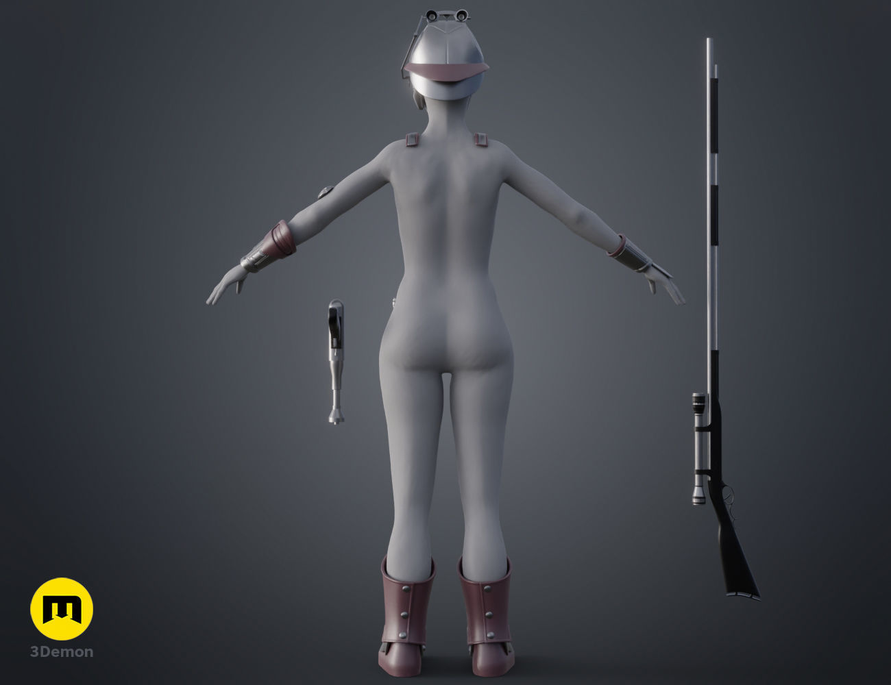 Zam Wesell bundle 3D print model_3